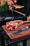 Pitmaster Series - Damascus Steel Scimitar knife