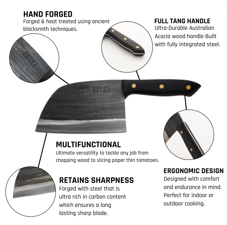 8 Inch Kitchen Knife, Hand Forged High Carbon Steel Japanese Chef Knife, Super  Sharp Blade, Ergonomic Wood Handle Professional Chef's Knife - China  Cleaver Knife and Kitchen Knife price